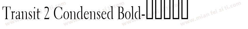 Transit 2 Condensed Bold字体转换